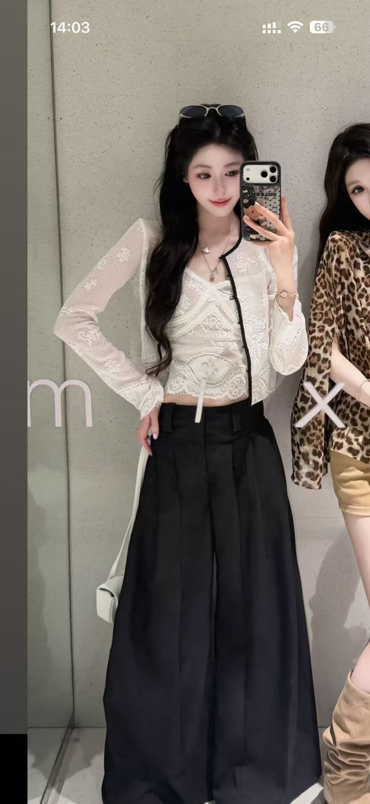 이른 가을 한 부서 흑백 줄무늬 니트 숄 매칭 셔츠 일상 출퇴근 숄 작은 어깨 외부 가져 가라. 투피스 세트 상세 이미지 4