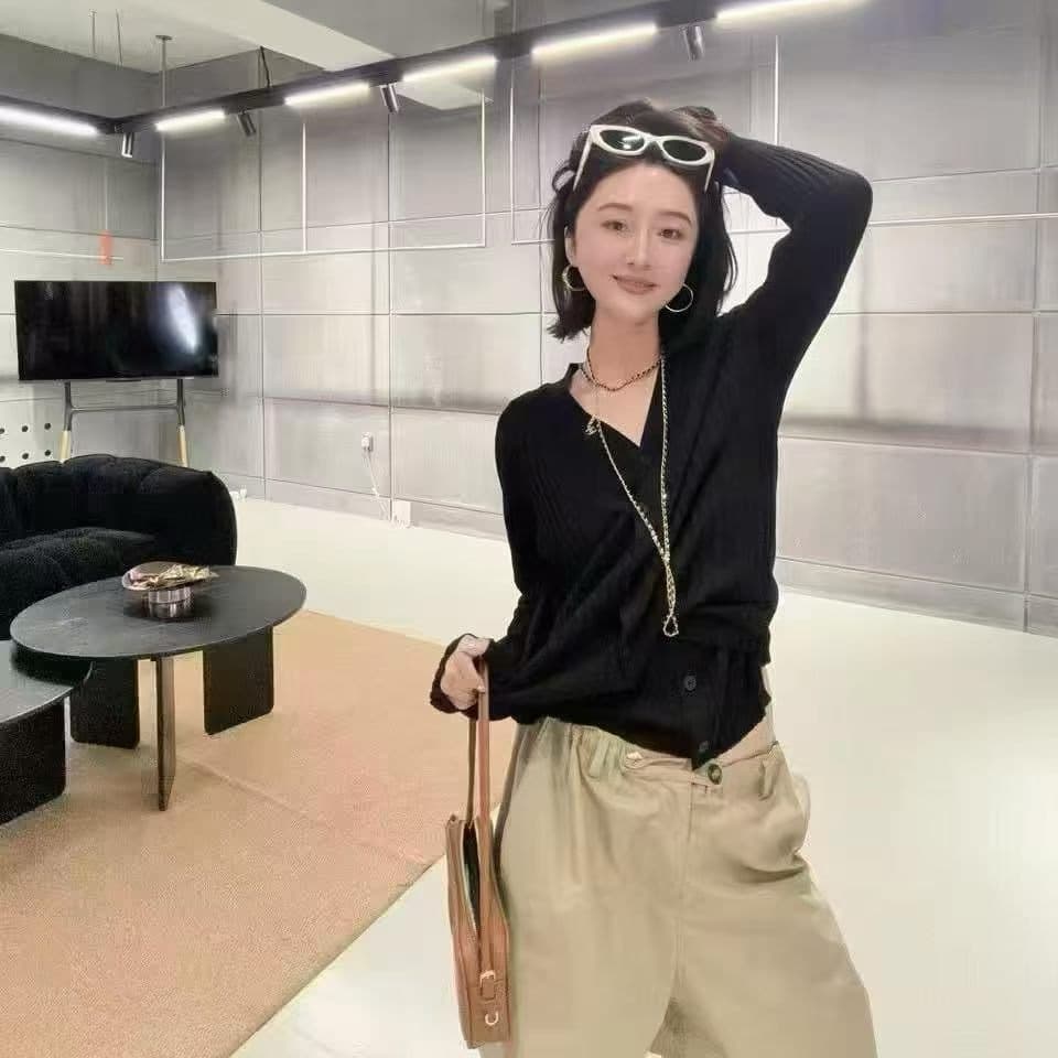 새로운 가짜 2 피스 슈트 니트 스웨터 조끼 플러스 니트 스웨터 카디건 코트 이미지 5