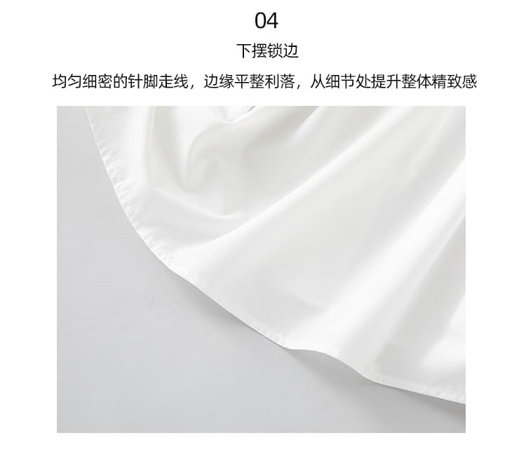 패션 미니멀리즘 스탠드 칼라 여성 셔츠 봄 여름 캐주얼 출퇴근 중간 소매 셔츠 패션 한국 스타일 품격 셔츠 맨위 상세 이미지 10