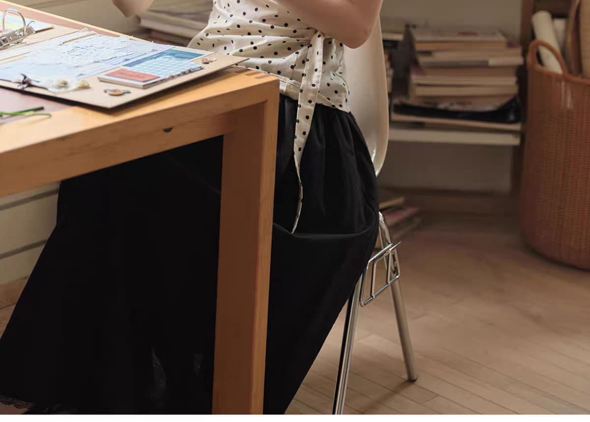 프랑스식 아마 도트 무늬 여성 셔츠 작은 가방 소매 레이스업 허리 수축 슬림해 보이는 작은 셔츠 상세 이미지 12