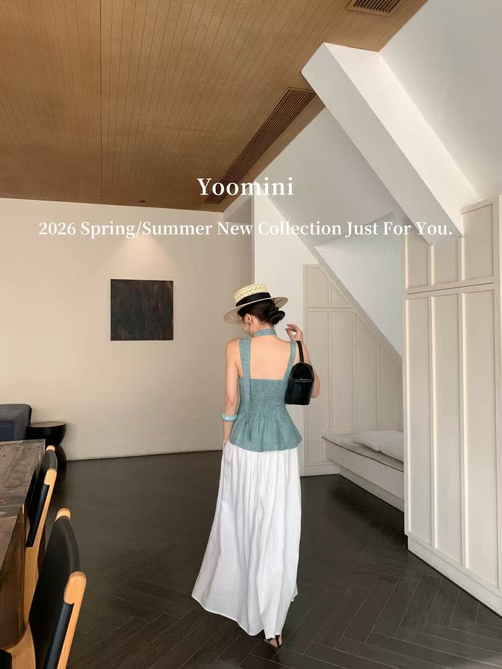 26 년 여름 새로운 광장 법원 제비꼬리 광장 칼라 아마 몸매 가꾸기 궁정 질감 센스 v 진자 숙녀 캐미솔 상세 이미지 6
