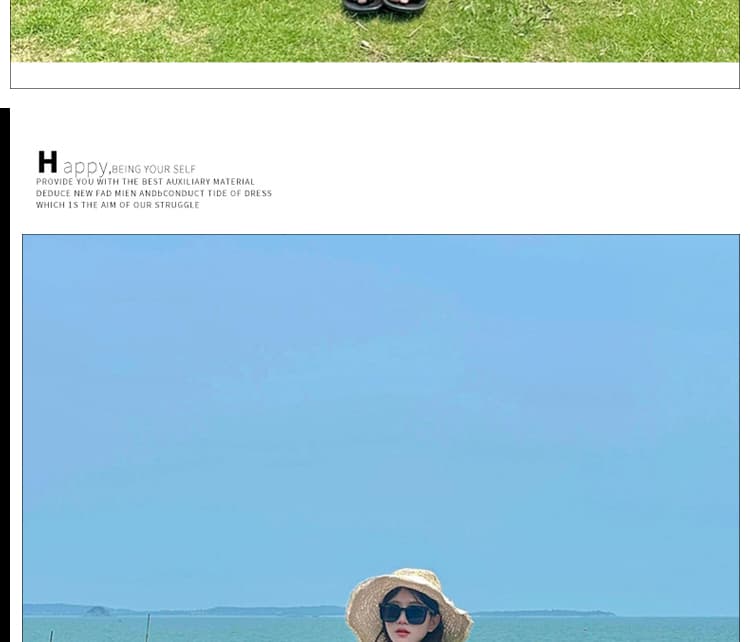 신제품 지금 여름 새로운 해변가 휴가 바람 프랑스식 행침 목 품격 루즈핏 슬립 민소매 롱 스커트 상세 이미지 19