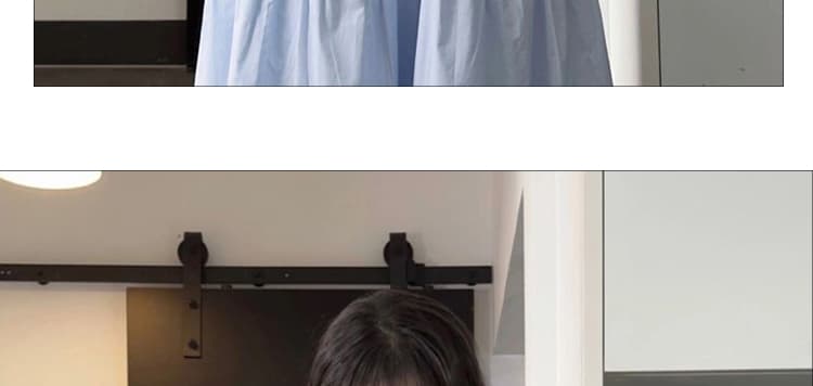 신제품 지금 여름 새로운 프랑스식 품격 느긋한 패션 루즈핏 패치워크 민소매 조끼 원피스 상세 이미지 21