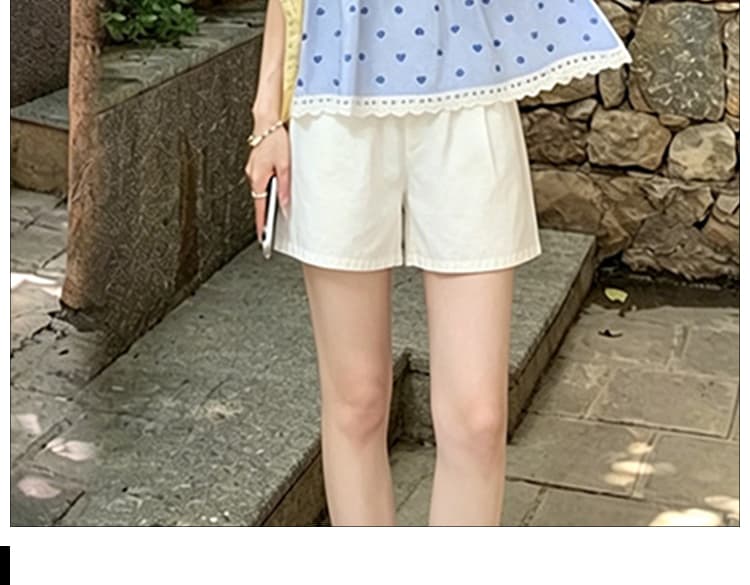 신제품 지금 여름 한국 스타일 인형 셔츠 레이스 레이스 맨위 화이트 짧은 바지 착용 가져 가라. 전체 집합 상세 이미지 20