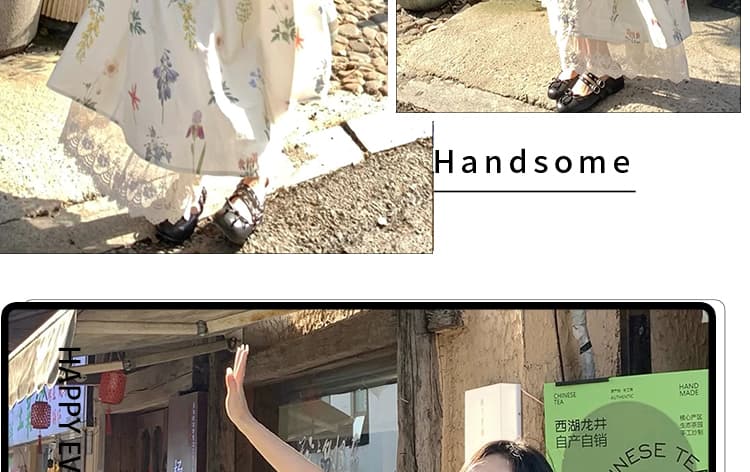 신제품 지금 여름 새로운 임신 기간 착용 가져 가라. 프랑스식 외국 가스 확실하지 않음 임신 한 여름 여름 꽃무늬 치마 상세 이미지 5
