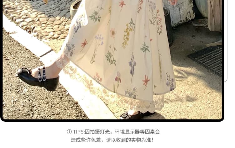 신제품 지금 여름 새로운 임신 기간 착용 가져 가라. 프랑스식 외국 가스 확실하지 않음 임신 한 여름 여름 꽃무늬 치마 상세 이미지 7