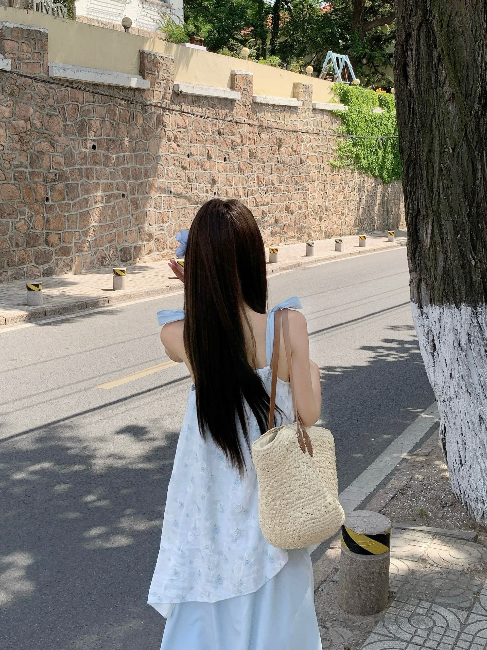 실사 해변가 휴가 꽃무늬 슬립 드레스 여성 여름 부드러운 바람 품격 불규칙 페이크 레이어드 슬림해 보이는 한 마디 치마 상세 이미지 14