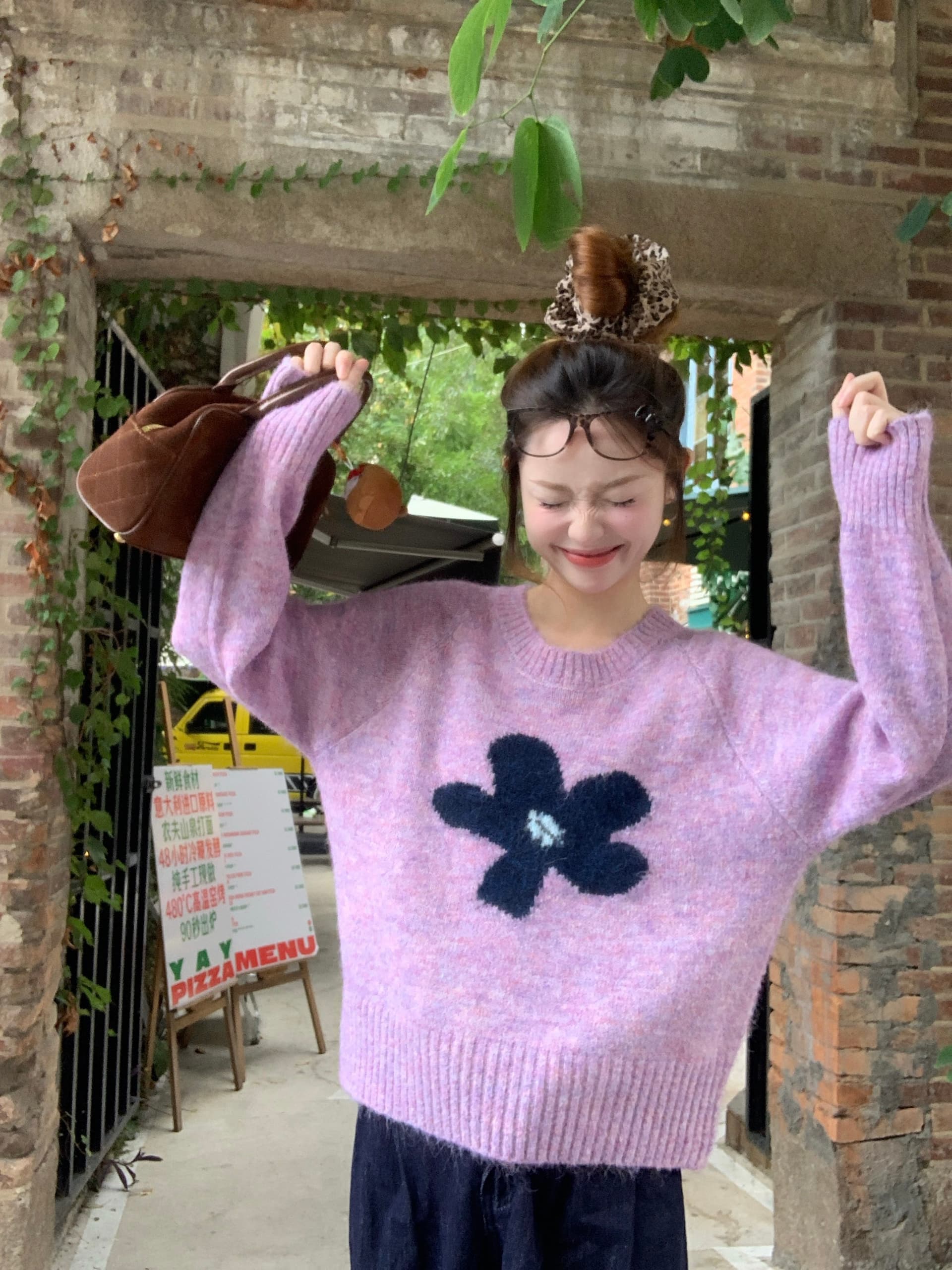 실사 2026 가을 겨울 새로운 라운드 넥 자카드 스웨터 작은 키 외국 가스 다용도 니트 스웨터 맨위 상세 이미지 13