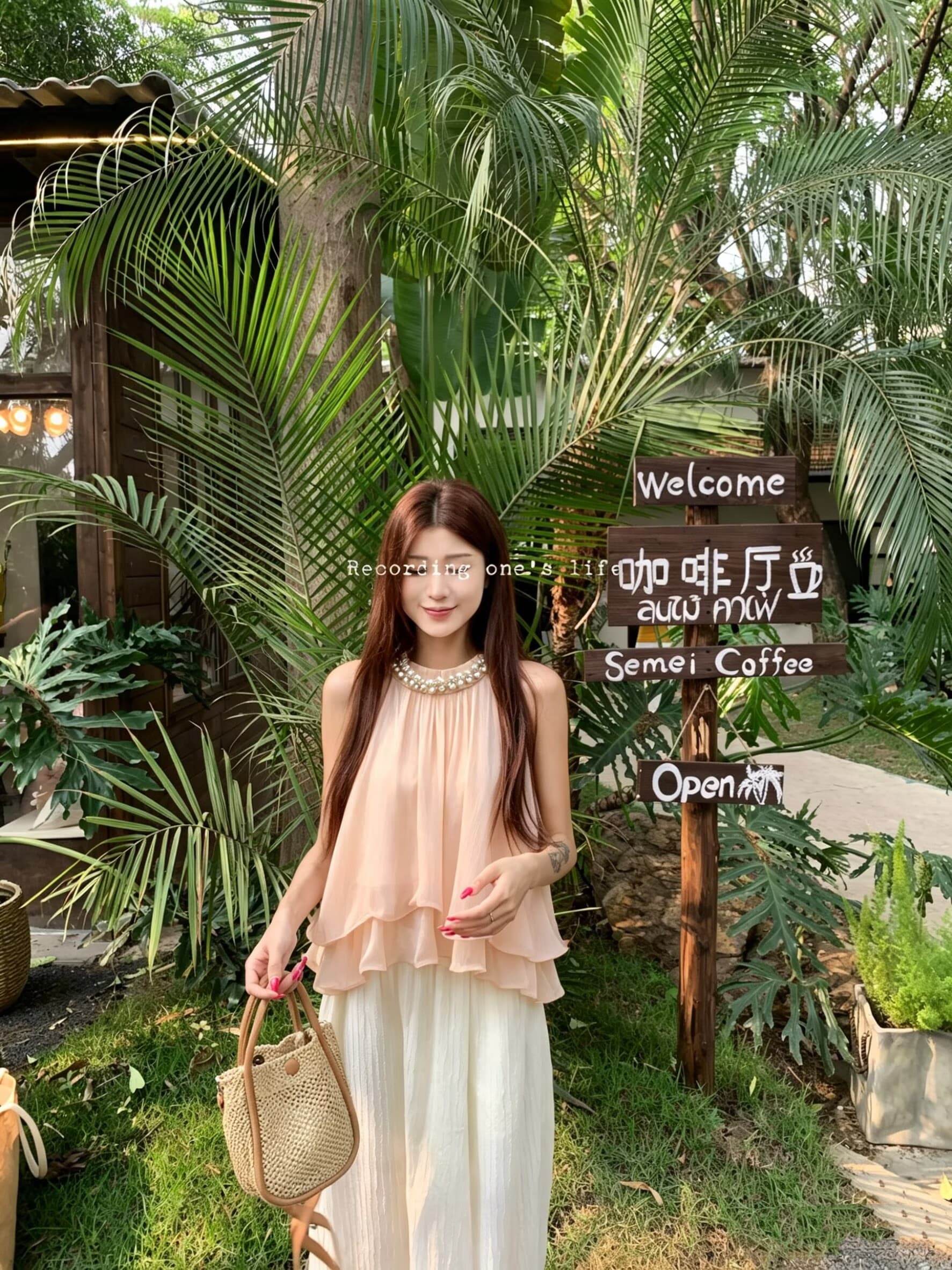 실사 명문 여성 천 골드 무거운 작업 다이아몬드 세팅 민소매 쉬폰 여성 셔츠 여름 새로운 루즈핏 슬림해 보이는 작은 셔츠 트렌디 상세 이미지 10