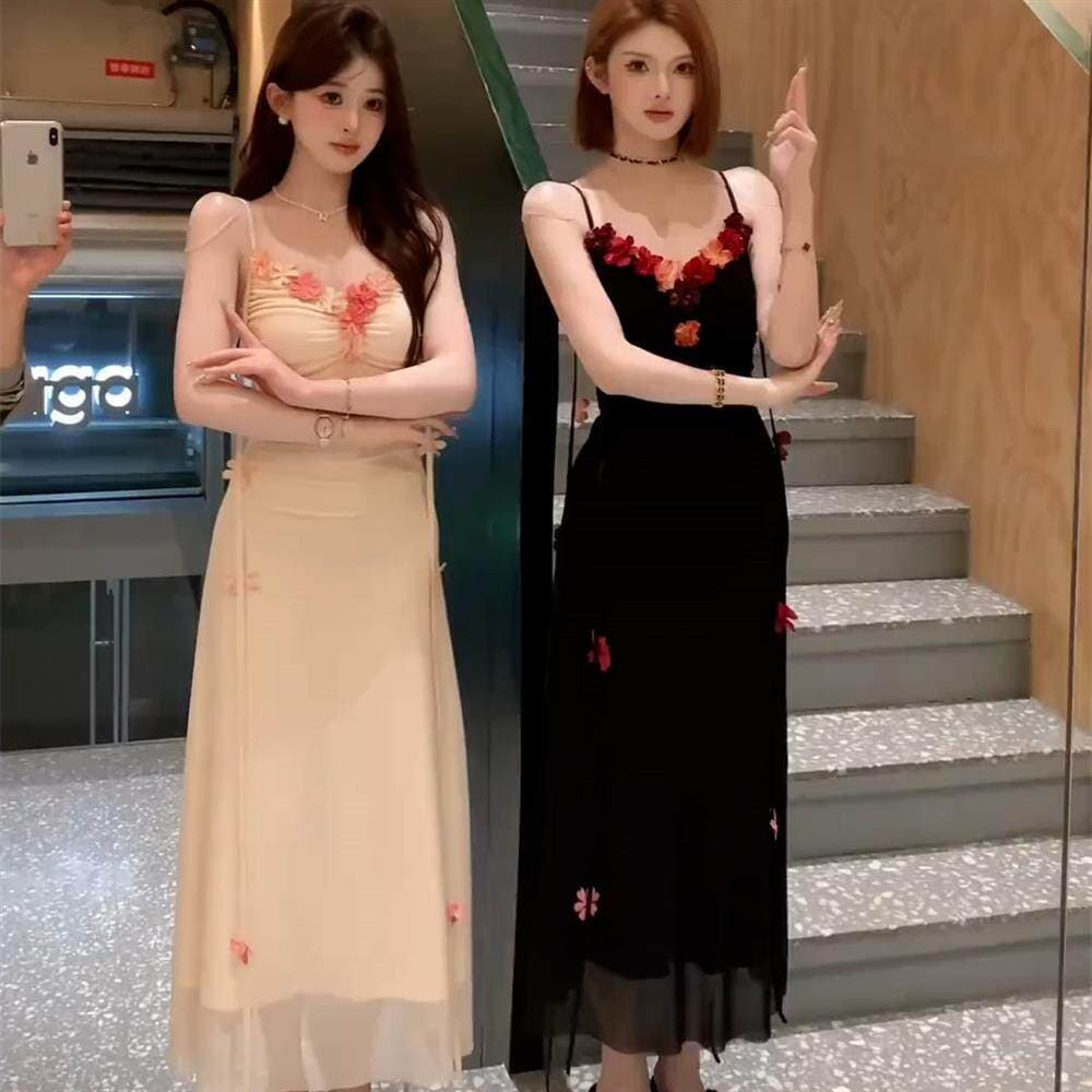 순수한 욕망 품격 섹시함 슬립 드레스 여성 의류 2026 여름 새로운 패션 고급 휴가 바람 아름다운 치마 상세 이미지 5
