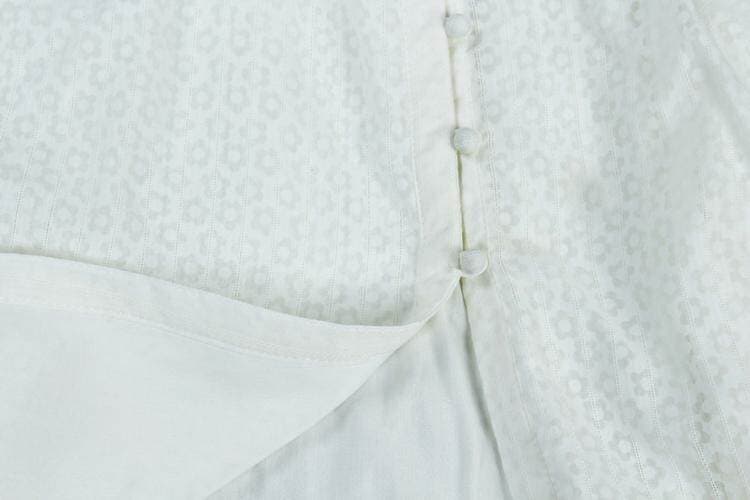 2026 봄 여름 새로운 레트로 프랑스식 허리 수축 드레스 V넥 슬림해 보이는 품격 단추 휴가 롱 스커트 요정 상세 이미지 32