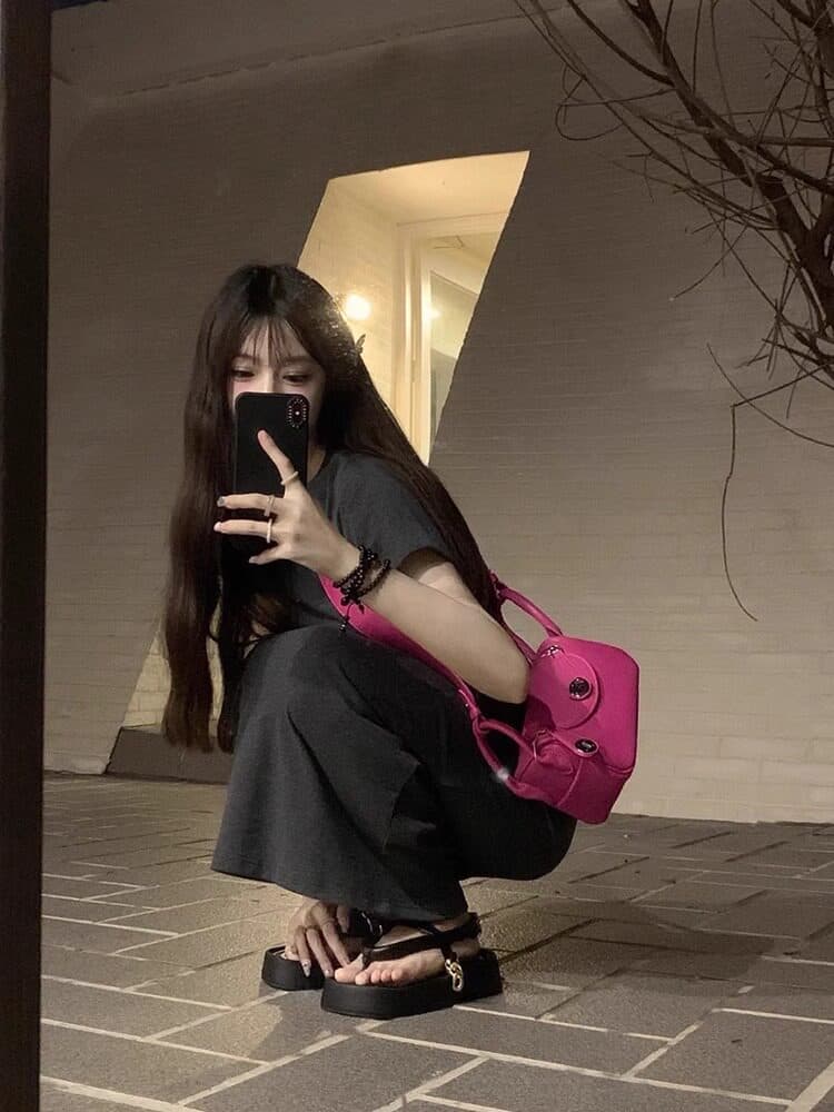 고급 회색 품격 라운드 넥 반팔 티셔츠 여성 드레스 여름 섹시함 허리 수축 작은 주름 슈퍼 슬림해 보이는 타이트 스커트 롱 스커트 상세 이미지 12