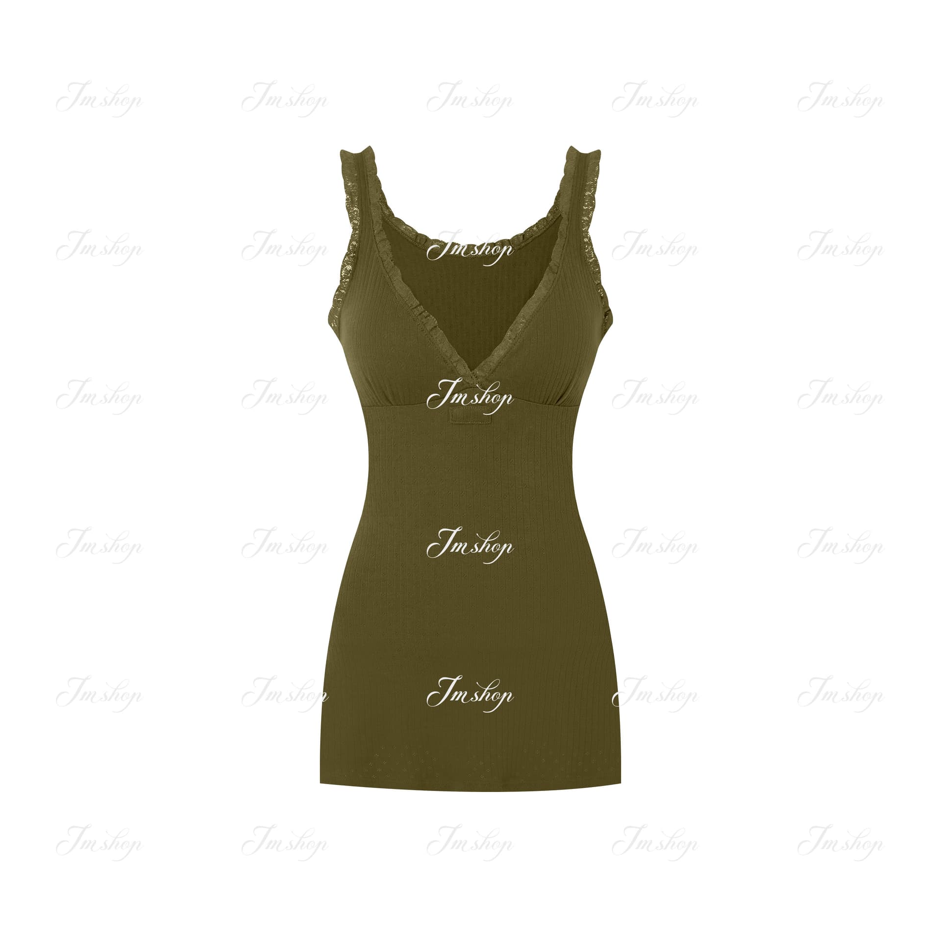 jmshop miu 부서 교과서 자카드 구덩이 기사 V넥 니트 미니 스커트 여성 순수한 욕망 섹시함 레이스 캐미솔 상세 이미지 19