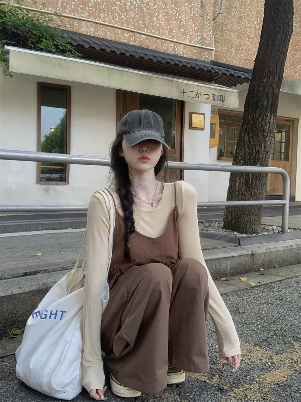 실사 정가 새로운 봄 한 부서 다용도 긴팔 라운드 넥 만나는 표지 고기 슬림해 보이는 연령 감소 슬립 투피스 세트 상세 이미지 2