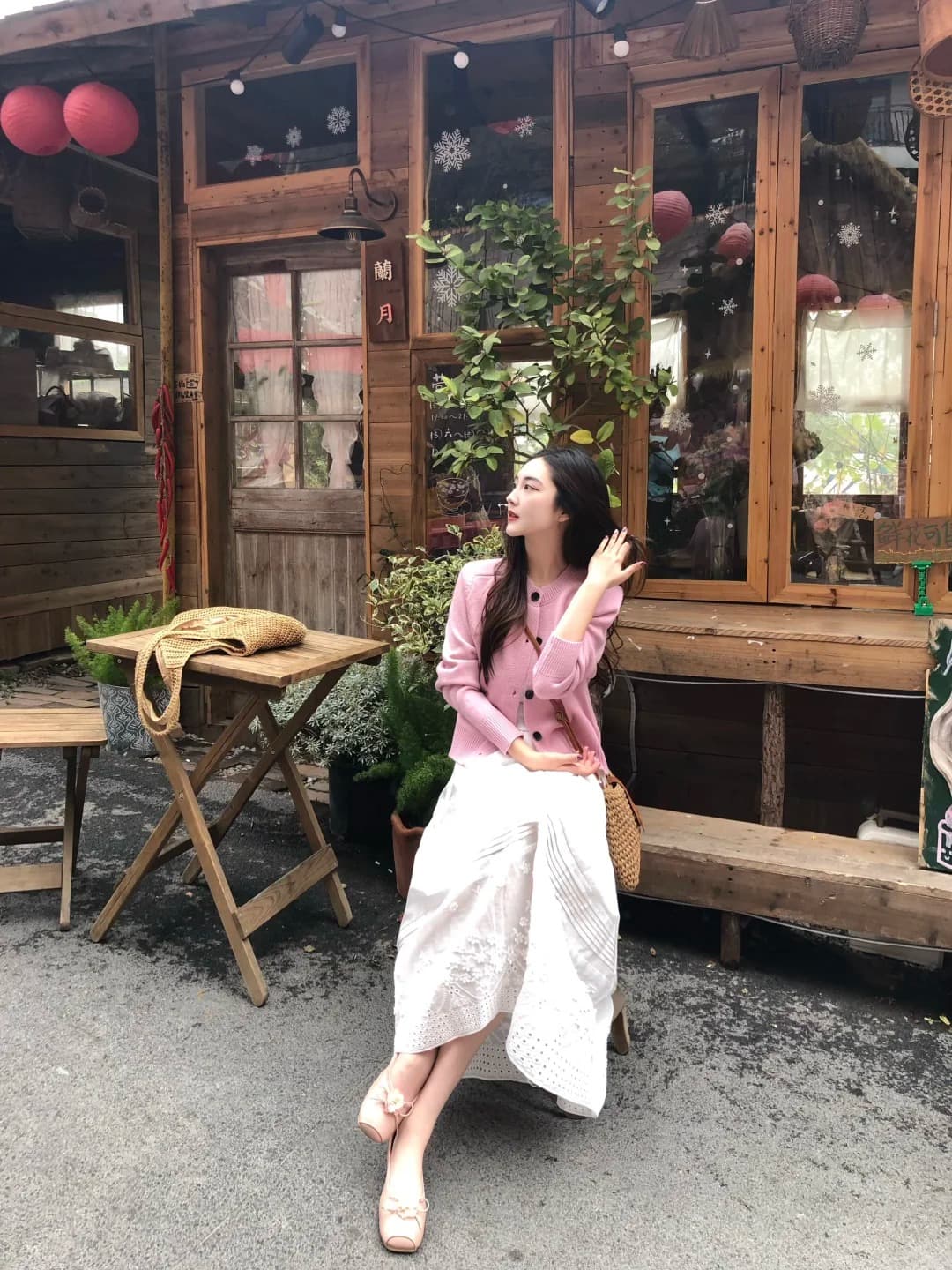 고급 센스 핑크색 니트 오픈 가디건 여성 코트 봄 가을 2026 새로운 루즈핏 슬림해 보이는 다용도 긴팔 스웨터 상세 이미지 12
