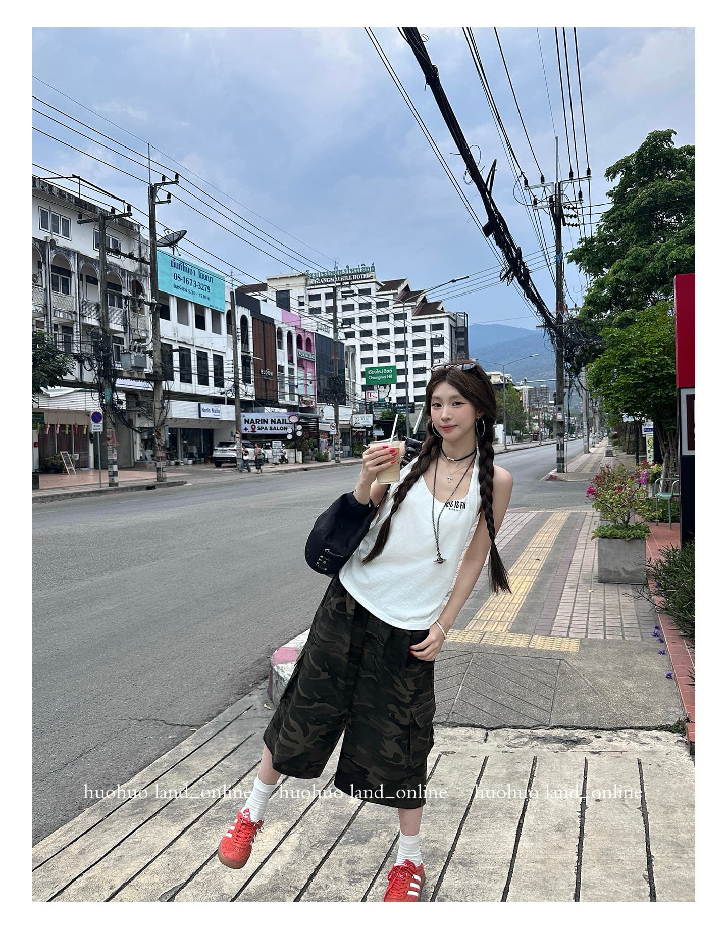 huohuo 수퍼 모델 슬립 2026 봄 여름 새로운 여성 프로 피부 루즈핏 행침 목 백리스 슬립 상세 이미지 31