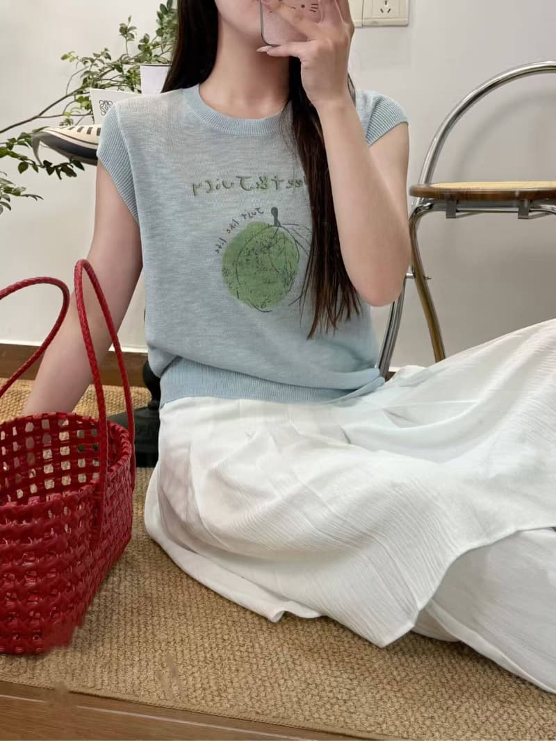 대나무 마디 마 워시 물 여름 한국 스타일 패션 다용도 라운드 넥 니트 반팔 여성 루즈핏 슬림해 보이는 스웨터 맨위