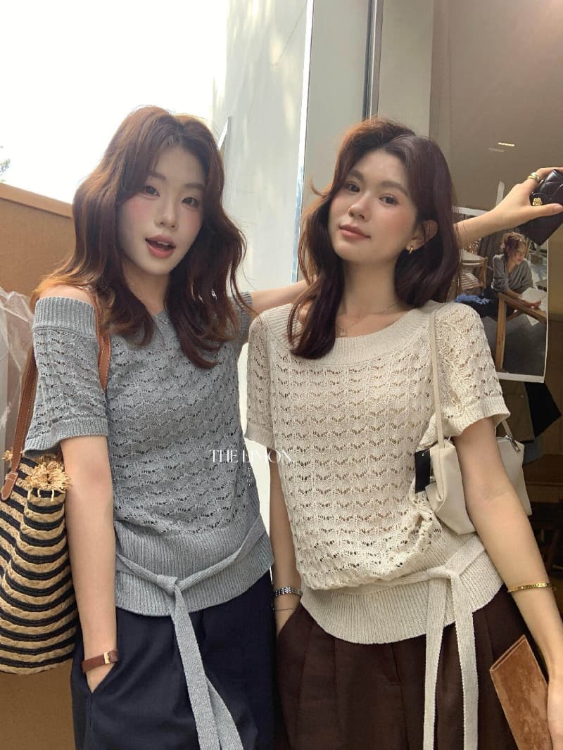 얼음 차가운 실크 워시 물 한 부서 홀로우 아웃 디자인 센스 허리 수축 품격 오래된 돈 바람 니트 스웨터 다용도 몸매 가꾸기 맨위 상세 이미지 12