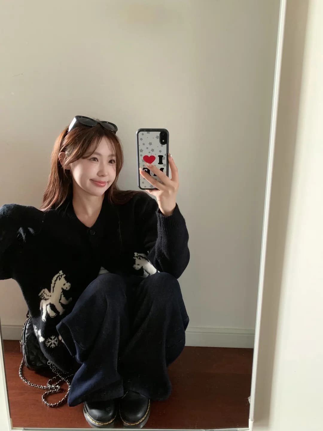 2026 봄 가을 외부 가져 가라. 작은 날다 말 무거운 작업 자카드 니트 오픈 가디건 긴팔 스웨터 여성 코트 상세 이미지 13