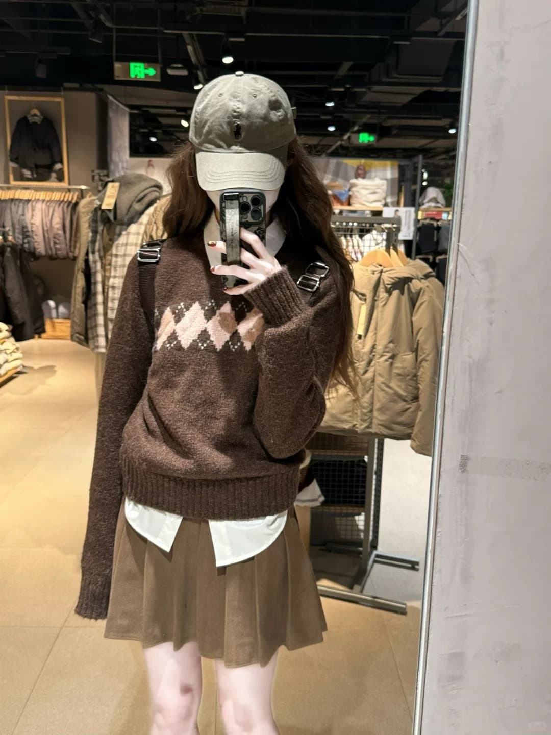 링 그리드 라운드 넥 풀오버 스웨터 여자 가을 겨울 새로운 캐주얼 바람 디자인 센스 몸매 가꾸기 슬림해 보이는 니트 맨위 상세 이미지 11