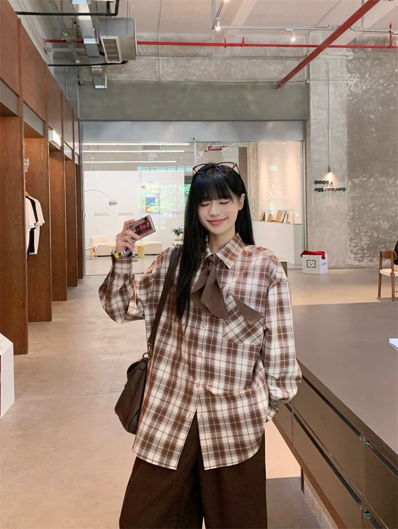 한 번 작은 짭짤한 한 부서 핑크색 V넥 니트 조끼 여자 가을 겨울 새로운 외출용 민소매 조끼 맨위 셔츠 스택 착용 상세 이미지 4