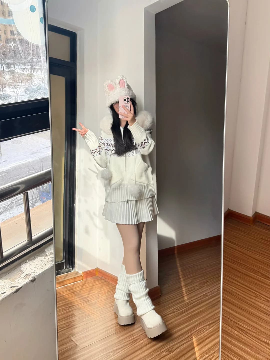 공정한 섬 모피 칼라 후드 니트 오픈 가디건 여성 가을 겨울 한 부서 작은 대중 보온 다용도 짧은 외투 상세 이미지 24