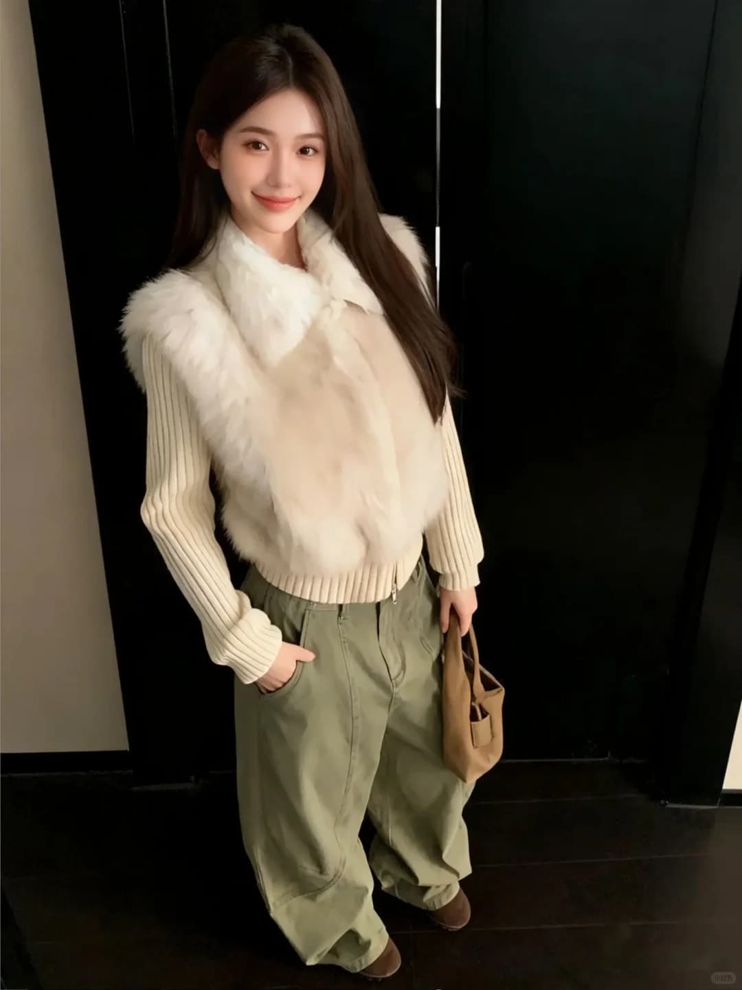 2026 새로운 스트레이트 털 피모 하나 재킷 소매 수 있습니다. 언 로딩 베스트 상세 이미지 20