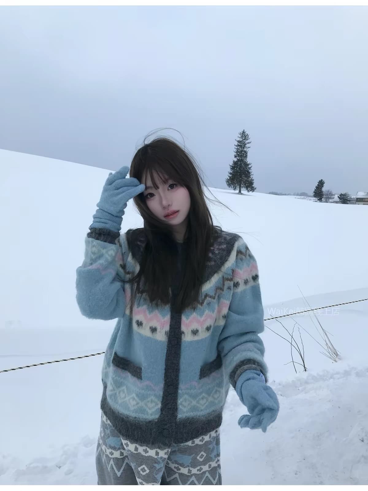 가을 공정한 섬 너구리 플러시 스웨터 오픈 가디건 여성 가을 캐주얼 고급 센스 느긋한 바람 니트 재킷 작은 키 상세 이미지 4