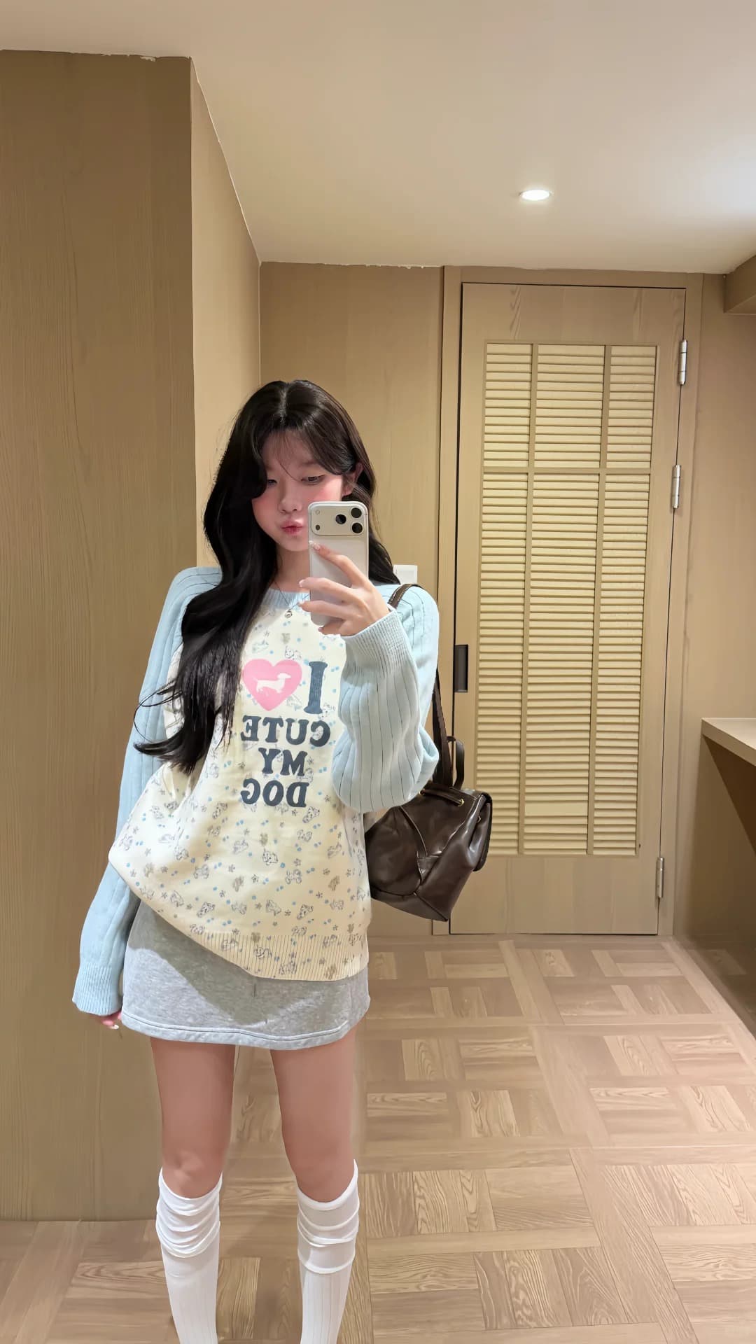 아메리칸 재미있는 프린트 패치워크 색상 긴팔 니트 스웨터 남녀 봄 가을 루즈핏 캐주얼 다용도 풀오버 털 셔츠 상세 이미지 7