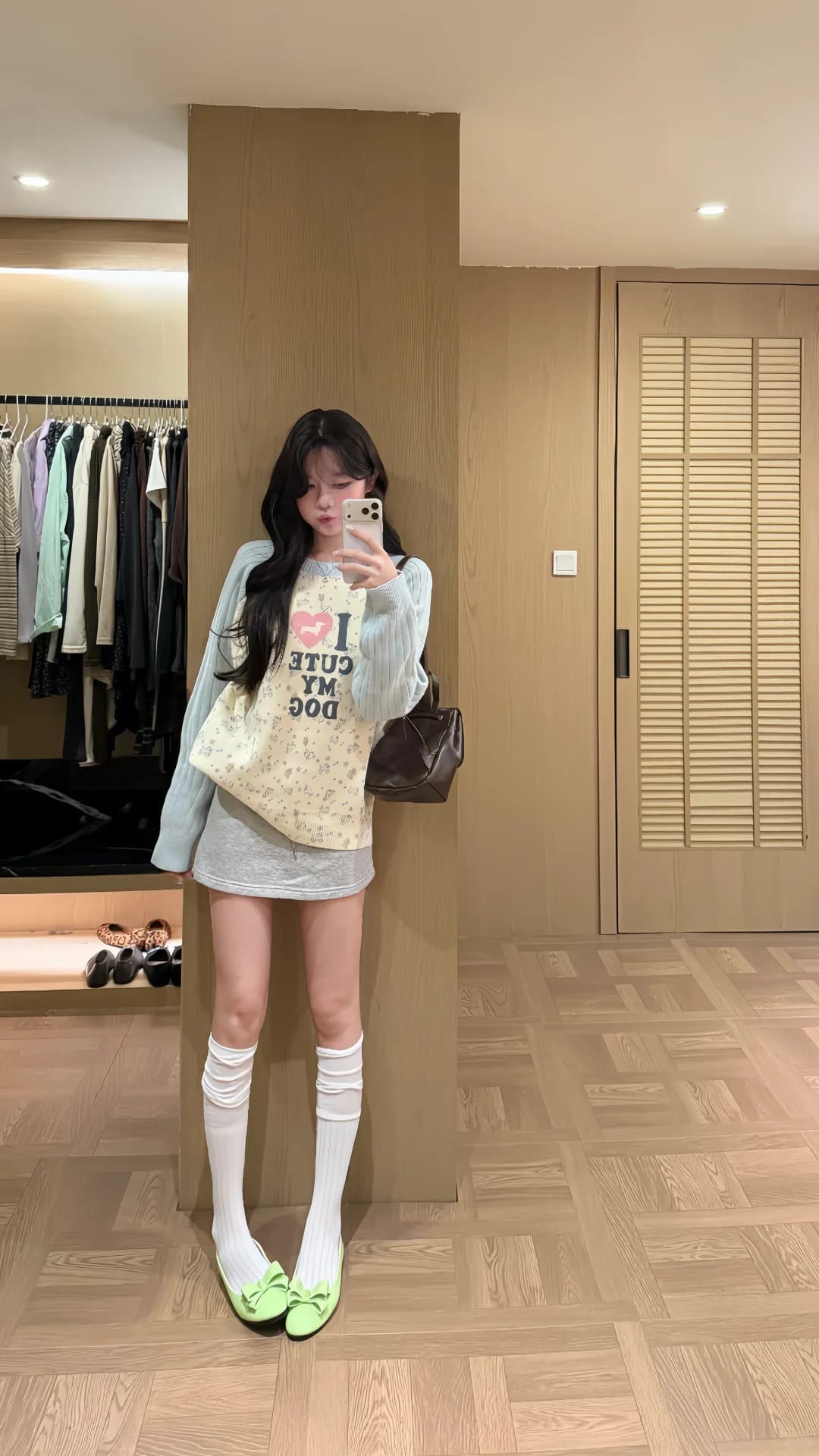 아메리칸 재미있는 프린트 패치워크 색상 긴팔 니트 스웨터 남녀 봄 가을 루즈핏 캐주얼 다용도 풀오버 털 셔츠 상세 이미지 9