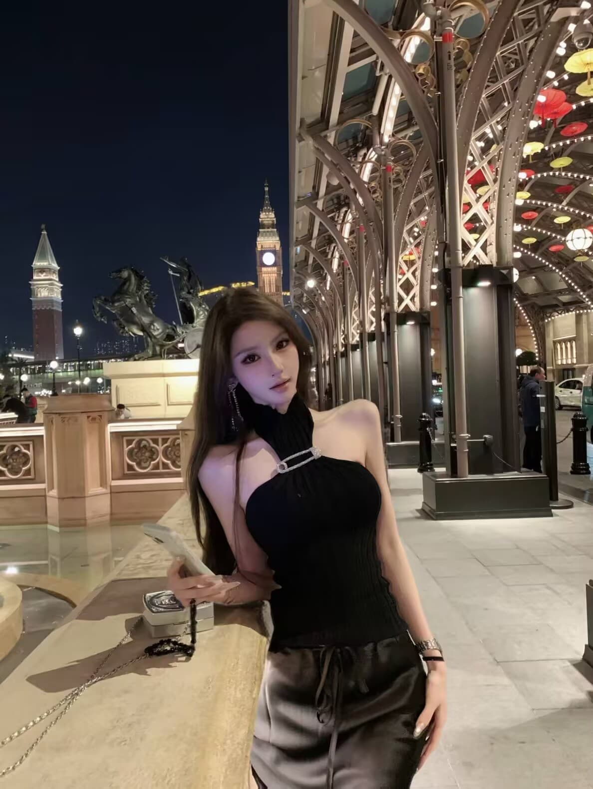 폭발 반드시 슈퍼 플래시 핀 행침 목 니트 스웨터 상세 이미지 1