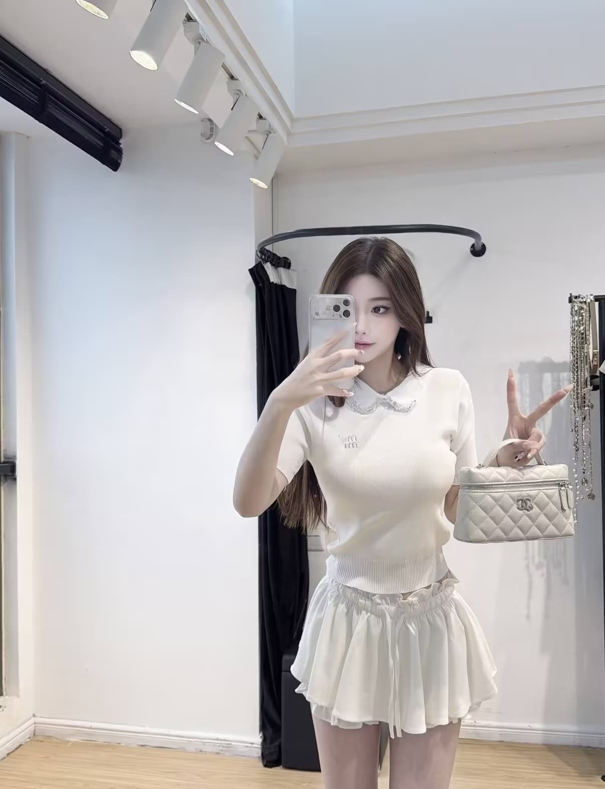 폭발 무거운 작업 못 훈련 자수 알파벳 연령 감소 센스 니트 스웨터 상세 이미지 1