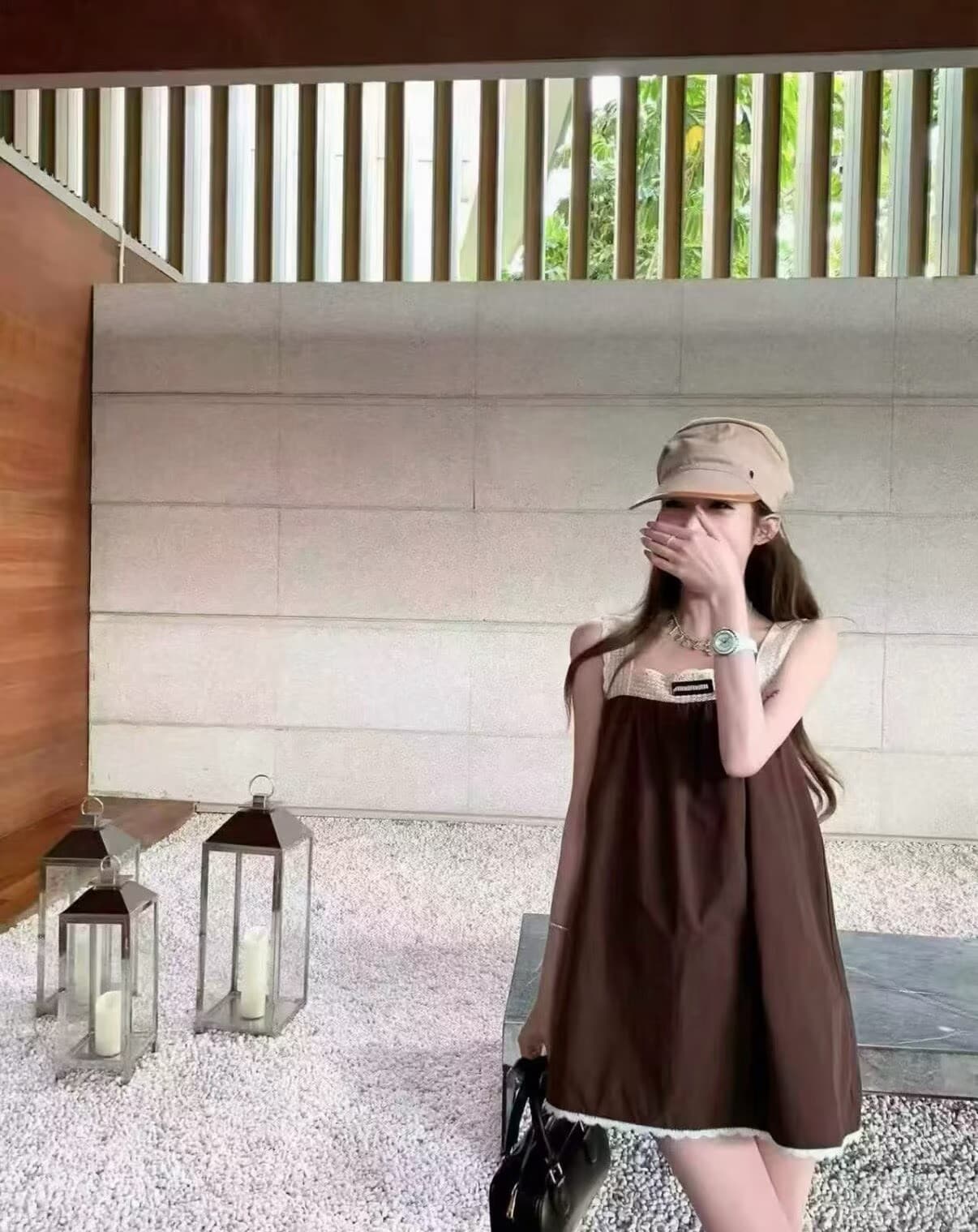 폭발 오류 부서 레이스 배색 캐주얼 인형 치마 이미지 2