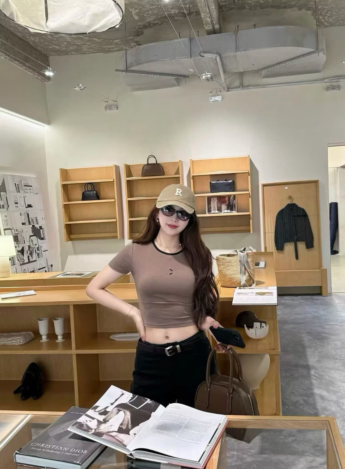 폭발 작은 샤넬 스타일 자수 티셔츠 편안함 청바지 세트