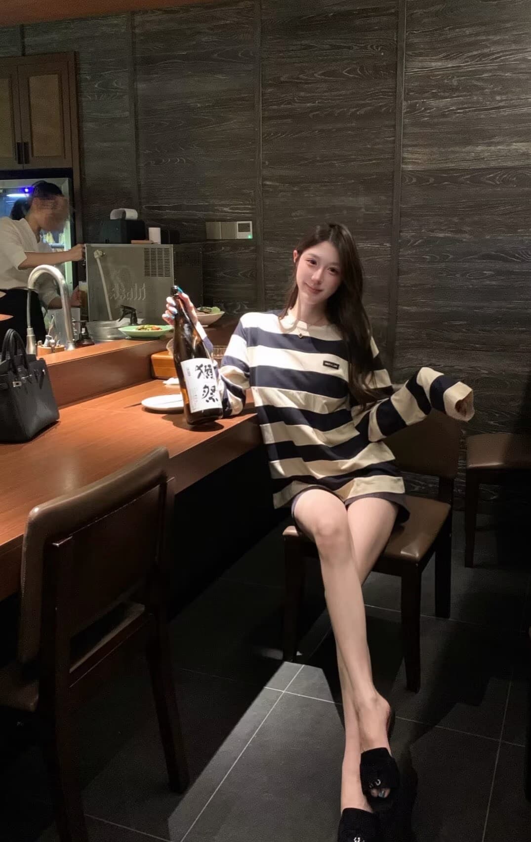 폭발 오류 부서 알파벳 스트라이프 캐주얼 맨위