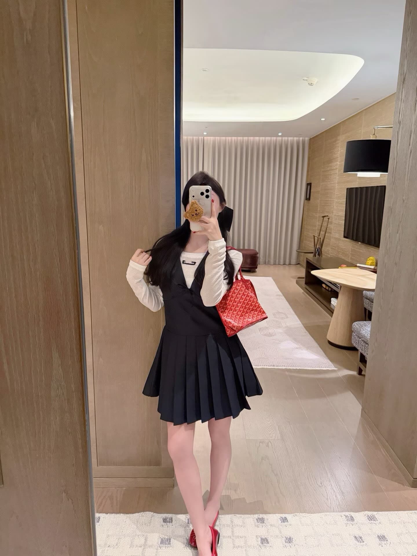 폭발 오류 부서 베스트 드레스 알파벳 기본 셔츠 투피스 세트