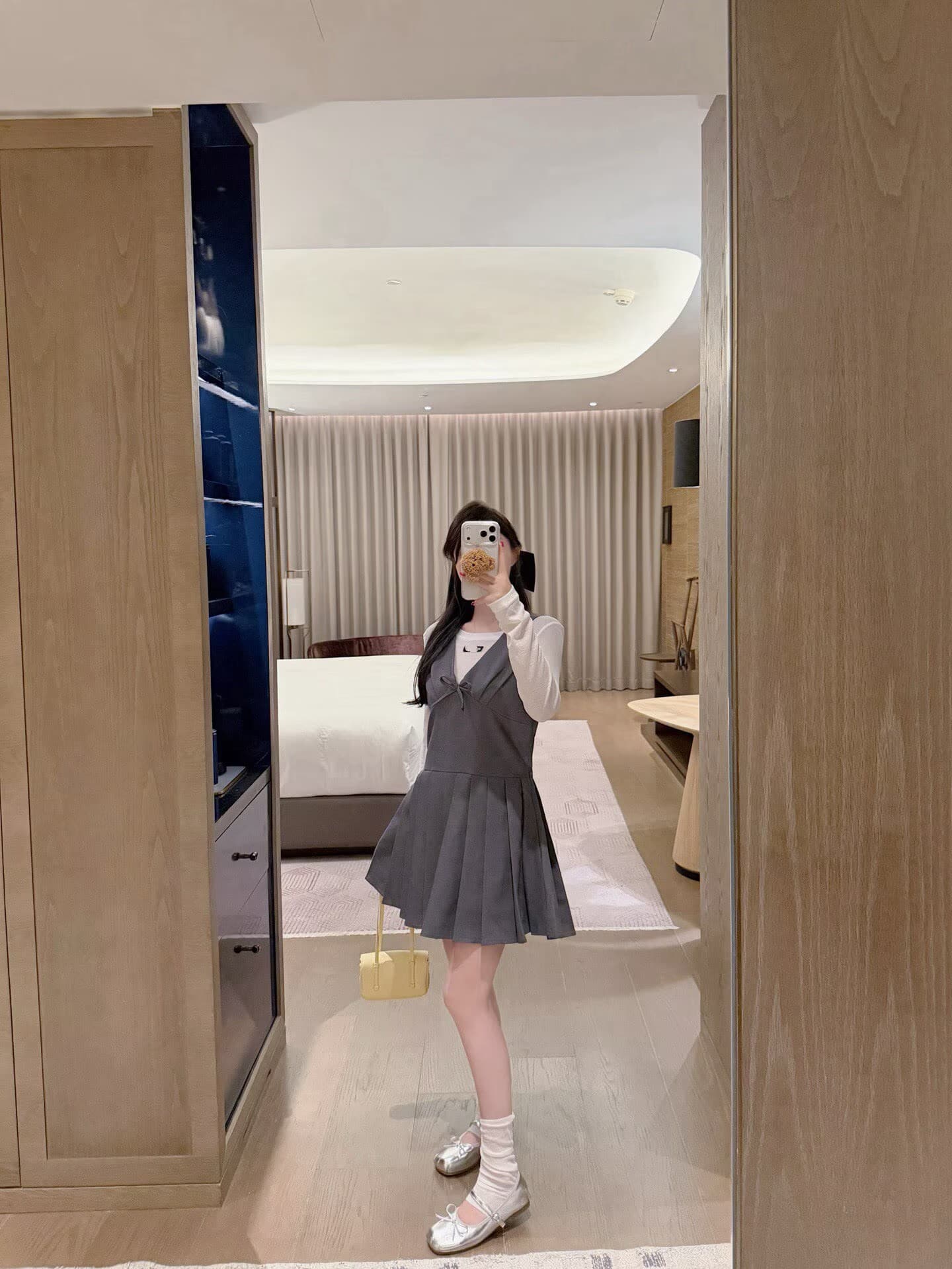 폭발 오류 부서 베스트 드레스 알파벳 기본 셔츠 투피스 세트 상세 이미지 1