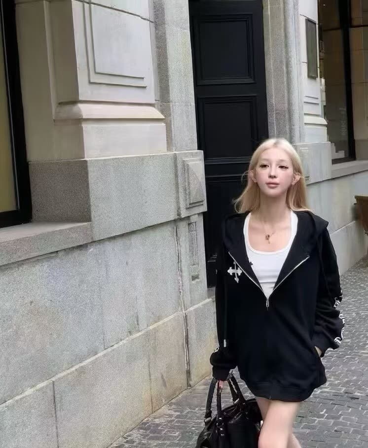 폭발 후드 재킷 조끼 반바지 3종 세트 상세 이미지 5