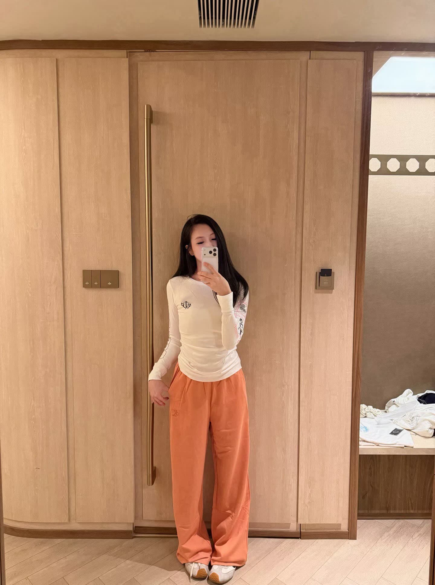 폭발 아름다운 소녀 편안함 맨위 알파벳 캐주얼 바지 세트 상세 이미지 4
