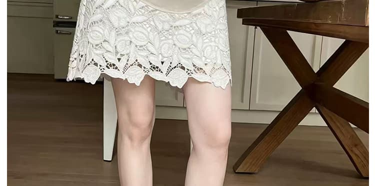 지금 임산부 반신 스커트 무거운 작업 엠보싱 자수 레이스 꽃 절묘한 복부 지지 반신 스커트 상세 이미지 8