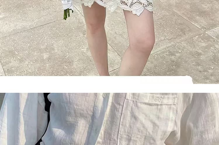 지금 임산부 반신 스커트 무거운 작업 엠보싱 자수 레이스 꽃 절묘한 복부 지지 반신 스커트 상세 이미지 28