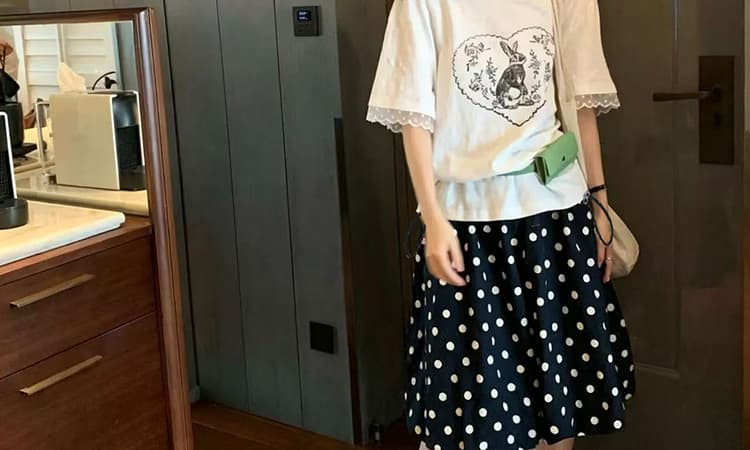 지금 임산부 새로운 치마바지 작은 대중 도트 무늬 다용도 수 있습니다. 조정 꽃밭 바지 상세 이미지 39