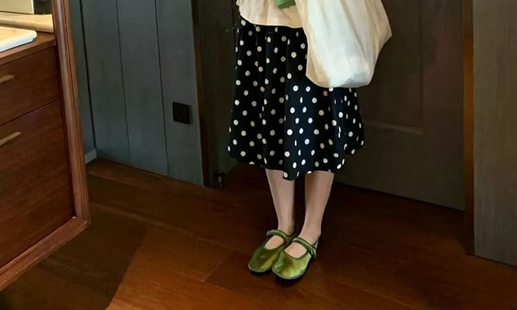 지금 임산부 새로운 치마바지 작은 대중 도트 무늬 다용도 수 있습니다. 조정 꽃밭 바지 상세 이미지 44