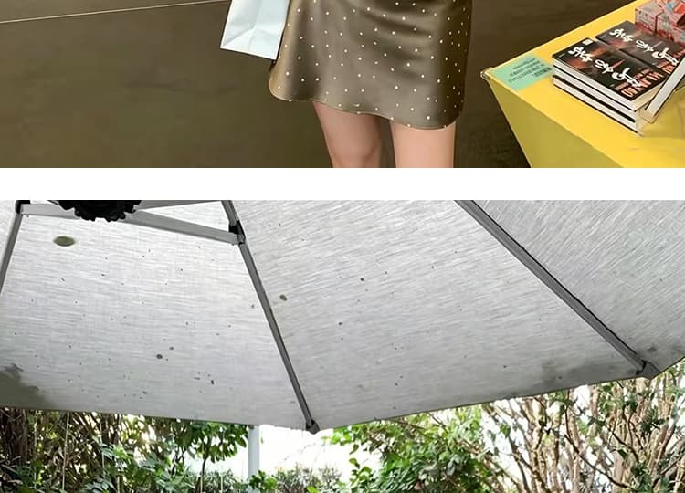 지금 임산부 여름 새로운 도트 무늬 새틴 한 마디 반신 스커트 상세 이미지 27