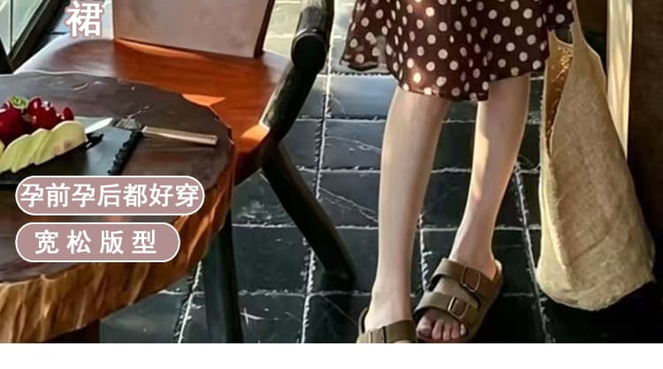 지금 임산부 여름 새로운 높음 폭탄 도트 무늬 다용도 인어 꼬리 반신 스커트 상세 이미지 3