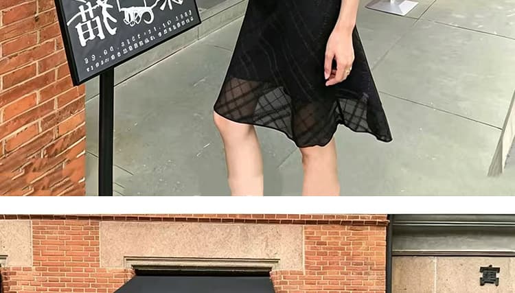 임산부 새로운 다용도 체크무늬 수 있습니다. 복부 지지 반신 스커트 상세 이미지 23