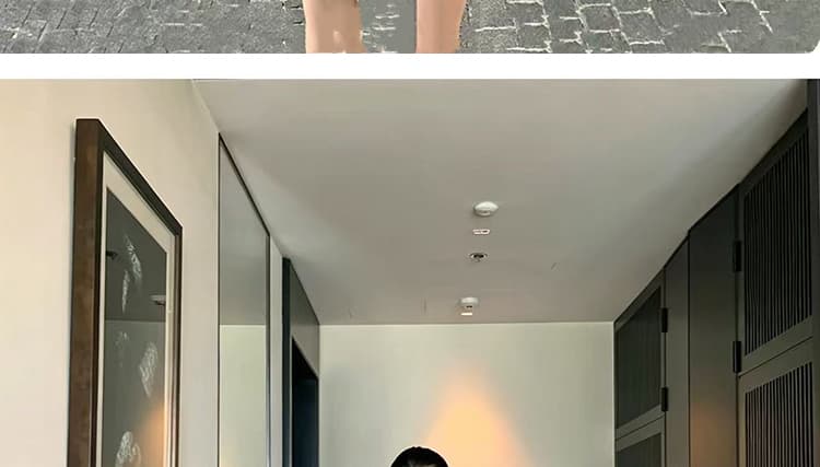 임산부 새로운 다용도 체크무늬 수 있습니다. 복부 지지 반신 스커트 상세 이미지 26