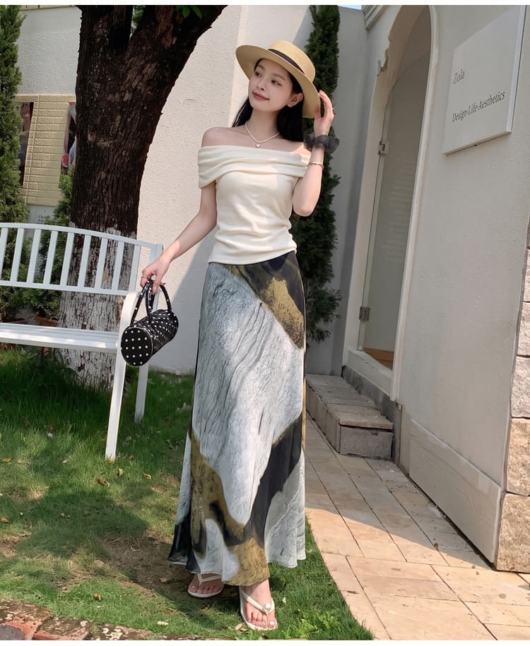 레트로 홀치기 염색 인어 꼬리 스커트 반신 스커트 여성 여름 2026 새로운 몸매 가꾸기 슬림해 보이는 도루 센스 한 마디 타이트 스커트 길다 치마 상세 이미지 18