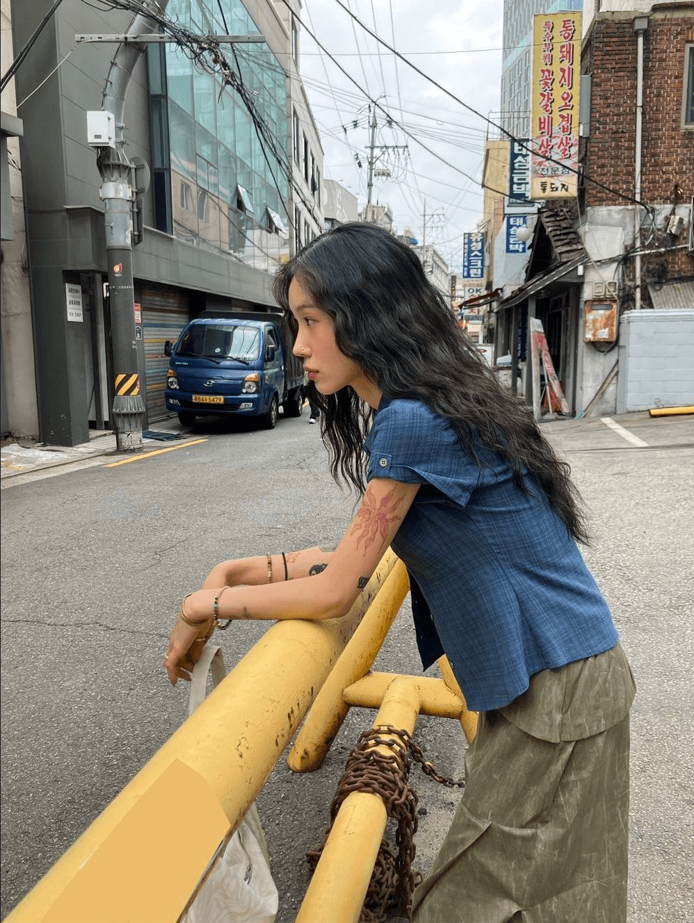 3 색 한국 여름 레트로 주름 체크무늬 반팔 셔츠 셔츠 일본식 맨위 고대 바람 학원 스타일 상세 이미지 8