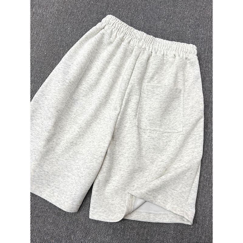 아메리칸 캐주얼 운동 5 점 반바지 여성 여름 ins 조수 브랜드 높음 거리 무거운 루즈핏 단색 다용도 바지 이미지 4